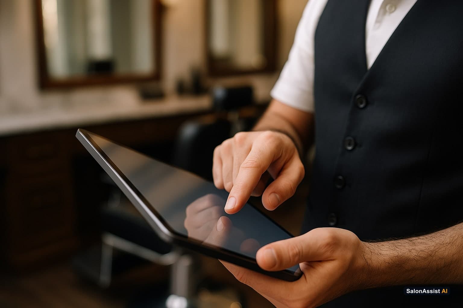 SalonAssist AI dashboard showing unified appointments and billing